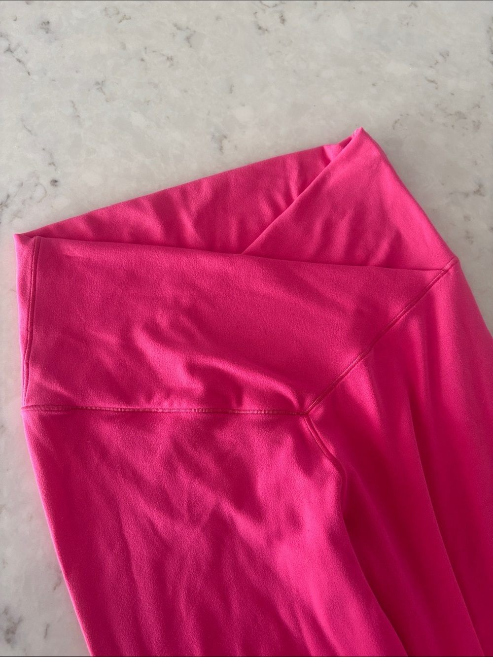 Aerie OFFLINE Real Me Flare Leggings Pink Crossover Waist - Picture 2 of 5